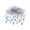 Stark bewölkt, zeitweise Regen